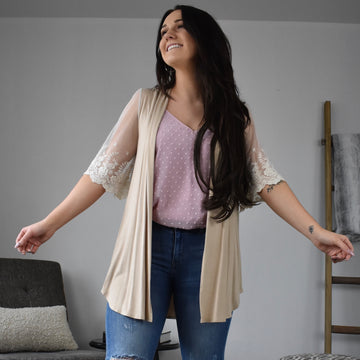 Casual Lace Cardigan