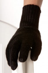 Prstové rukavice UNI vyrobené z baby alpaky, jednobarevné, dámské/pánské