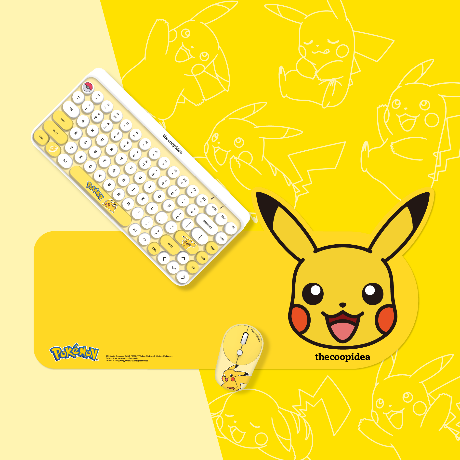 Pokémon TAPPY Wireless Keyboard & Mouse Set - Eevee | thecoopidea