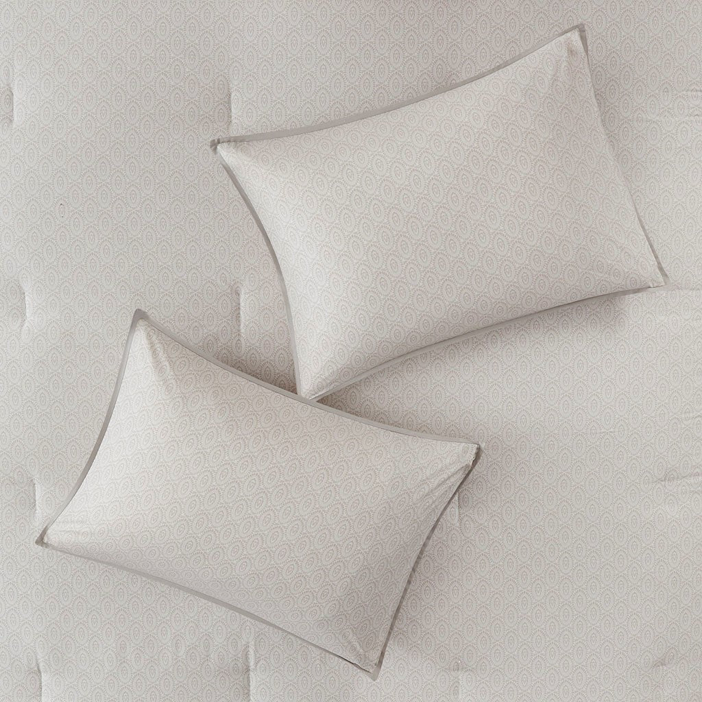 Isla 8 Piece Cotton Printed Reversible Comforter Set