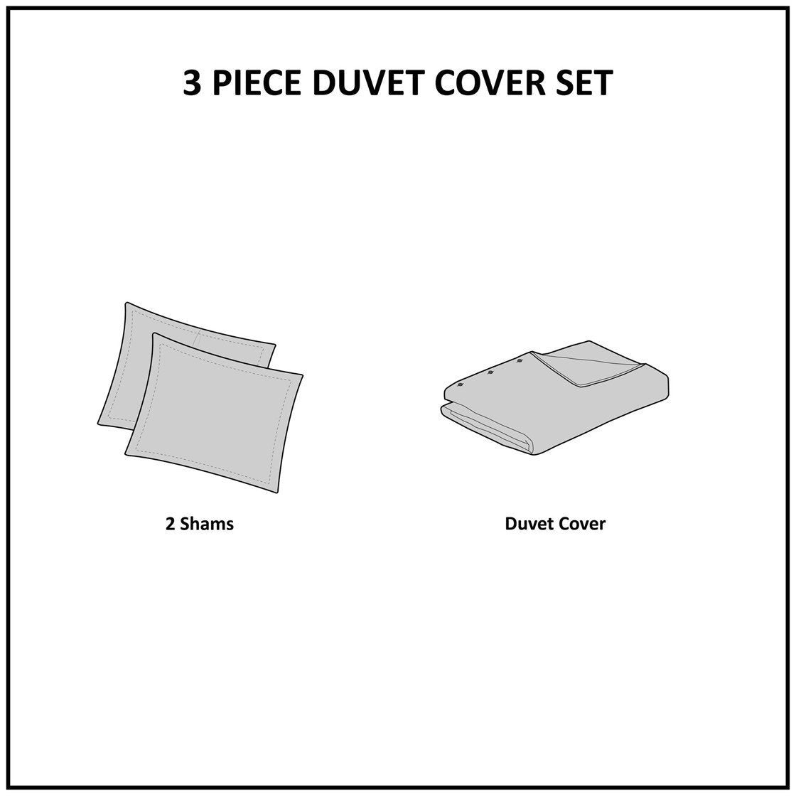 Odessa 3 Piece Cotton Duvet Set | Easy Home Links.