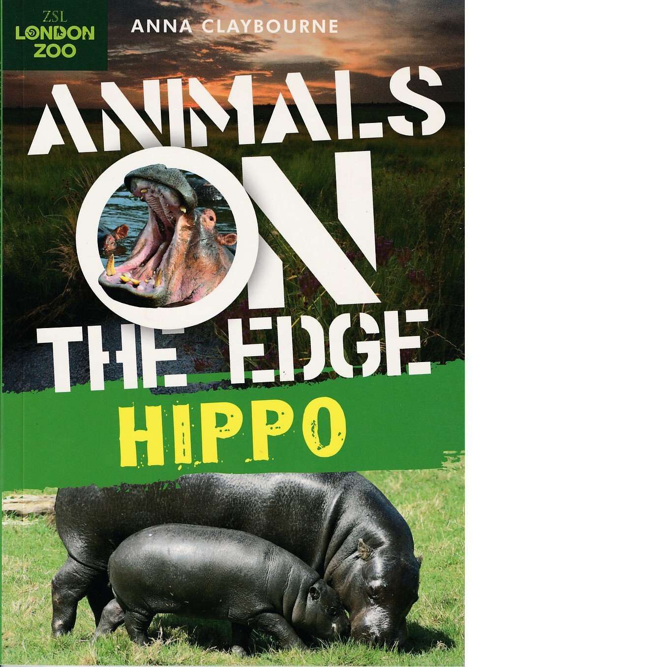 Fiction Animals On The Edge Hippo Anna Claybourne For