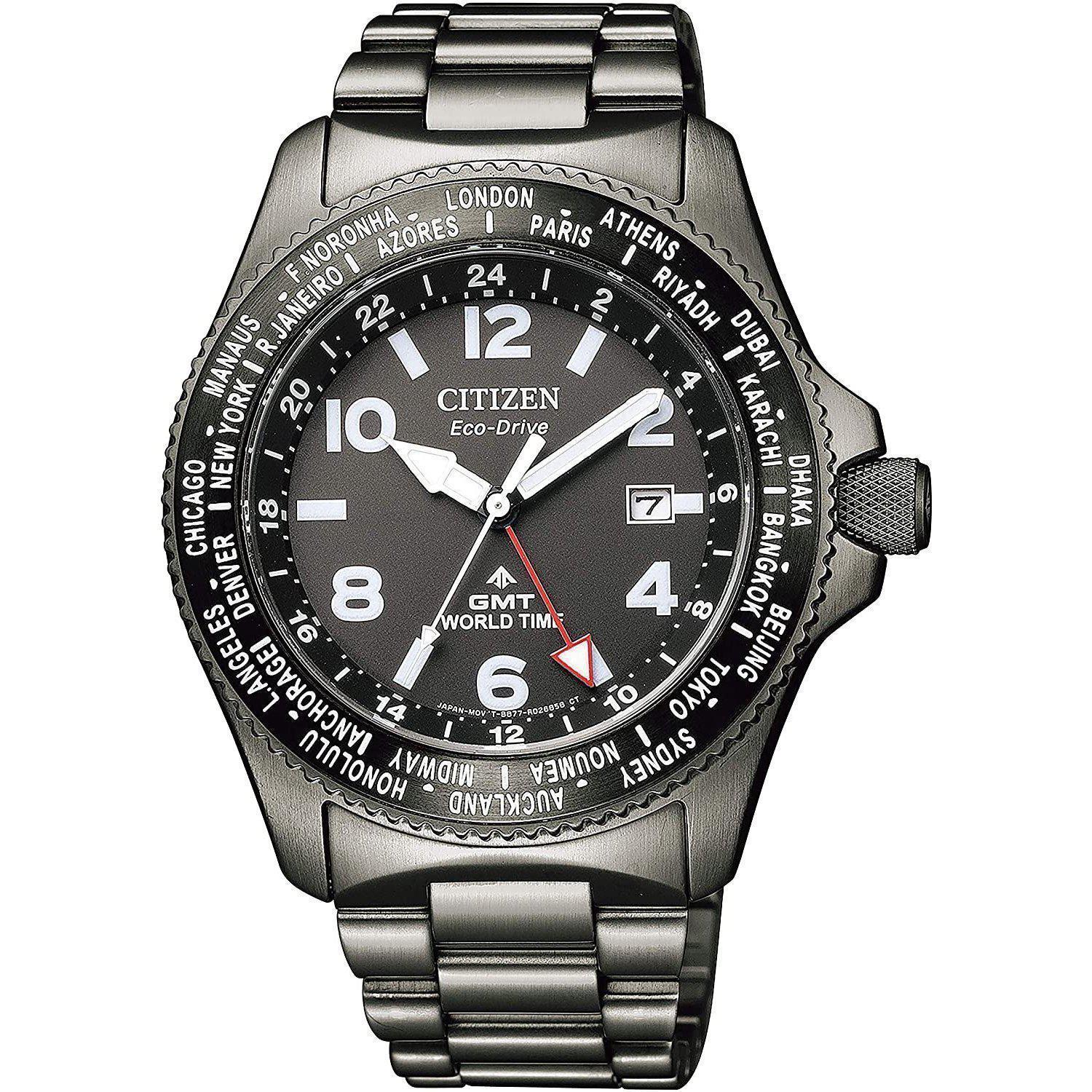 CITIZEN PROMASTER Eco-Drive LAND Series GMT BJ7107-83E Black – LUXON STORE  JAPAN