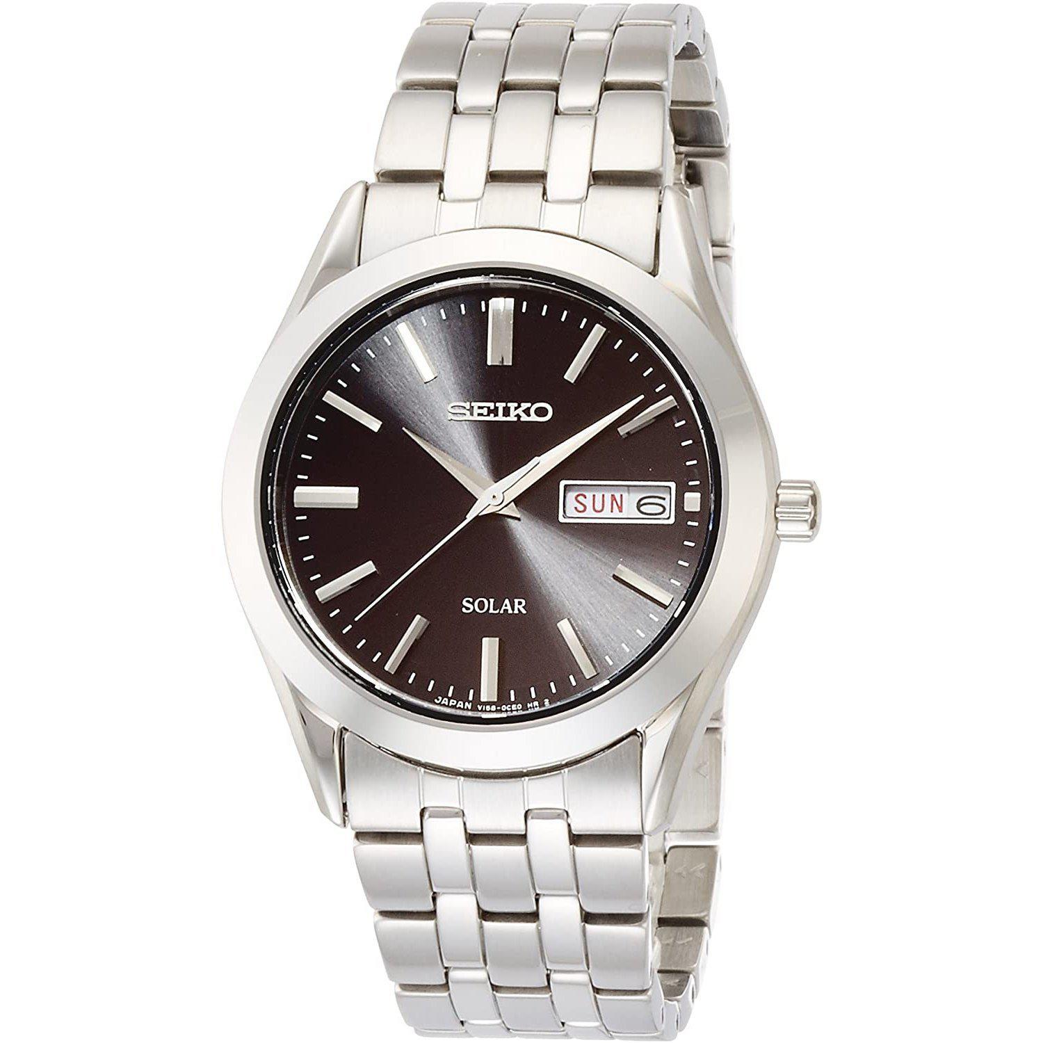 SEIKO SELECTION SOLAR Black dial with sapphire glass date and day indi –  LUXON STORE JAPAN