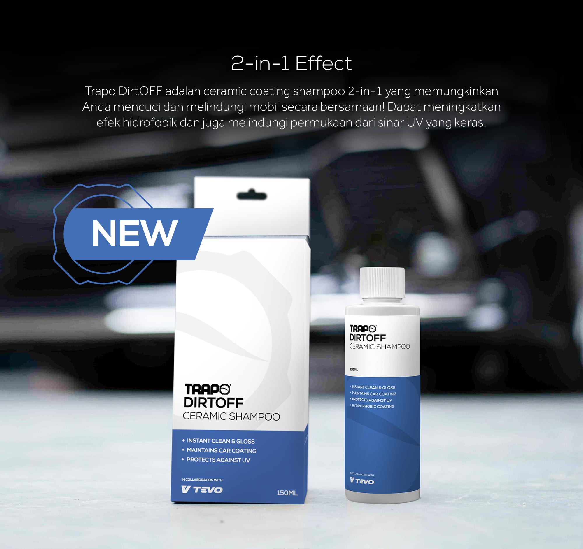 Shine and protects.The Oxtra Shineguard Car Coating is a car protective coating with a durability of up to 3 months that provides 3-in 1 protection such as improve gloss,waterbeading and UV protection against harsh weather conditions