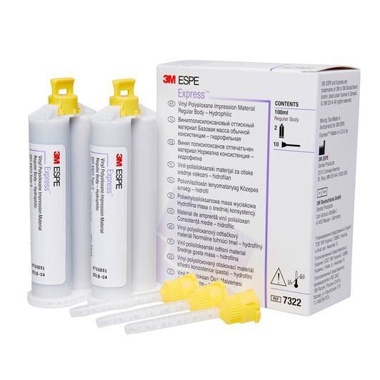 3M Express Std VPS Impression Putty Base + Catalyst (2 x 305mL) - Tri  County Dental Supply