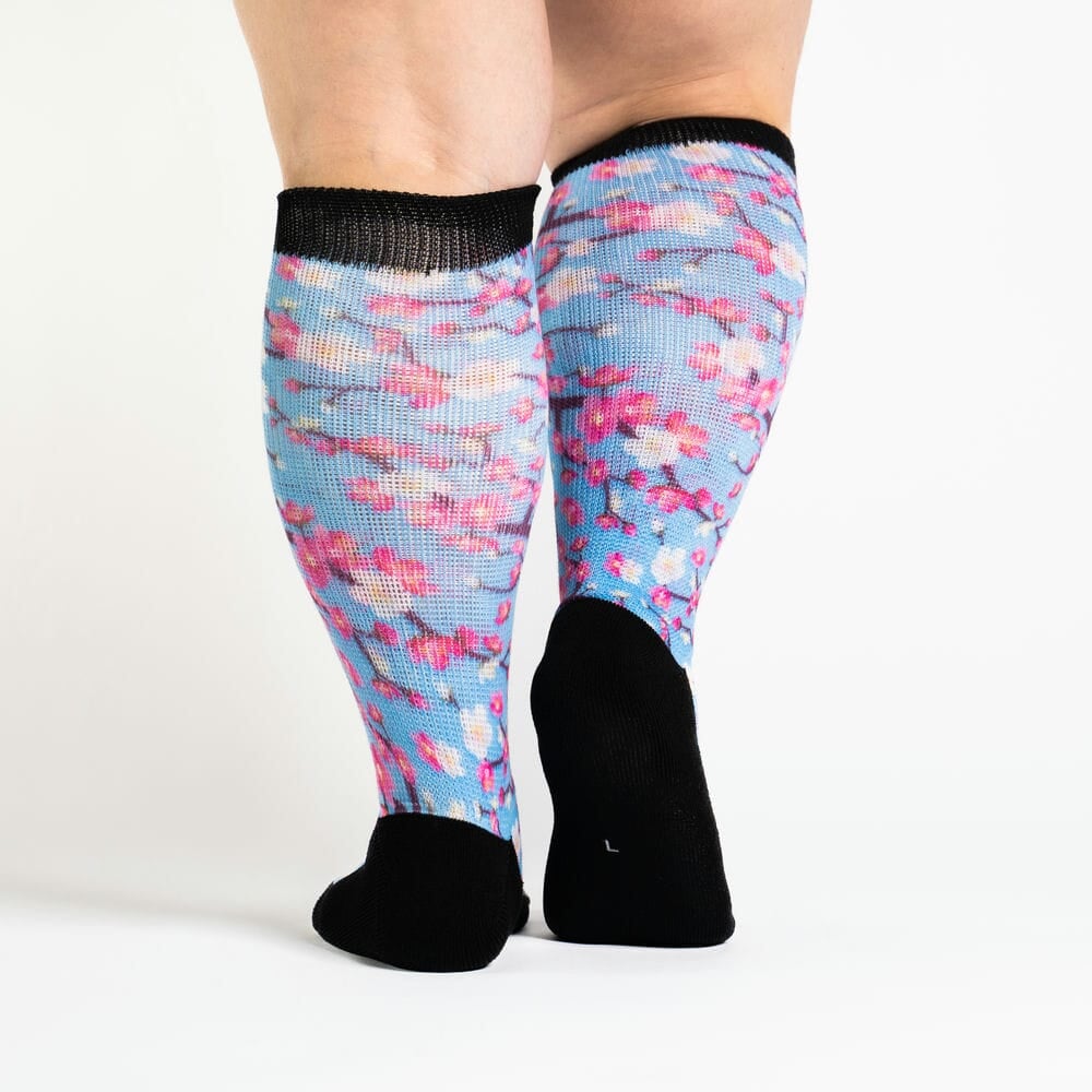 Cherry Blossom Socks Non Binding Diabetic Socks Viasox