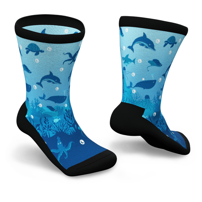 viasox Diabetic Socks M / Crew / Thin Deep Sea Diabetic Socks