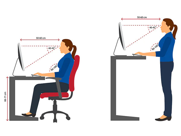 How far away should you sit from a 15 inch monitor?