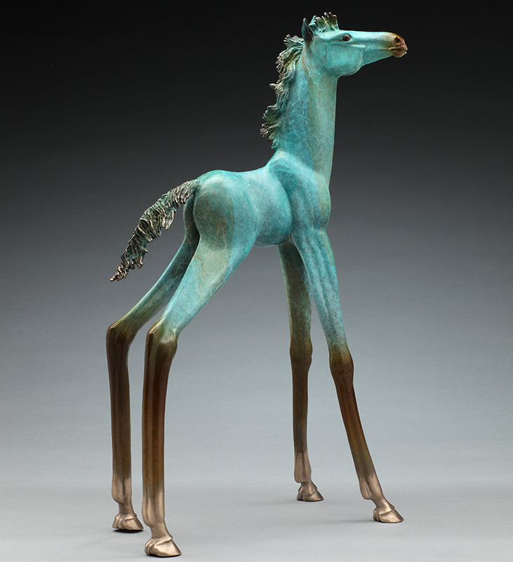 Look Alex Alvis bronze horse sculpture 