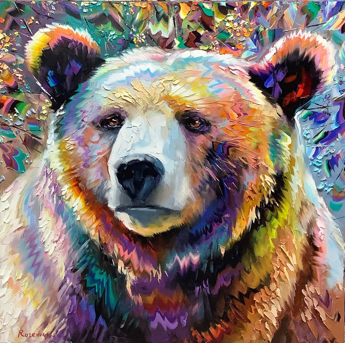 Micheal Rozenvain bear painting