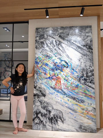 David V. Gonzales Custom Skier Paintings