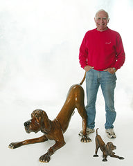 Marty Goldstein Bronze Artist, Sculptor of Whimsical Dogs