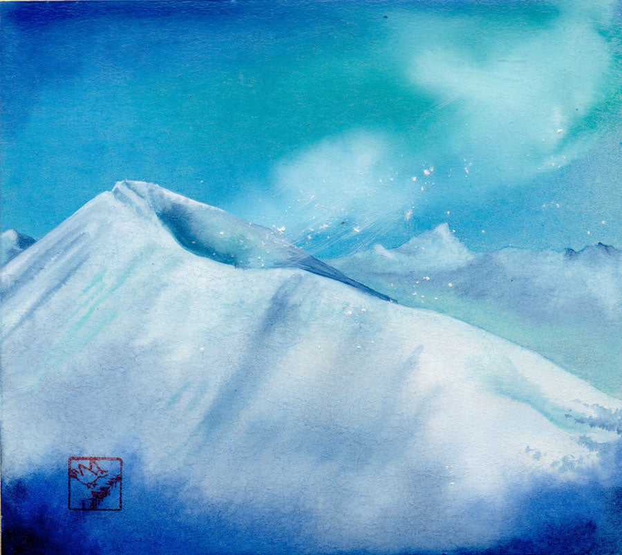 Snow Squall on Quandary Peak original painting by artist Kay Stratman