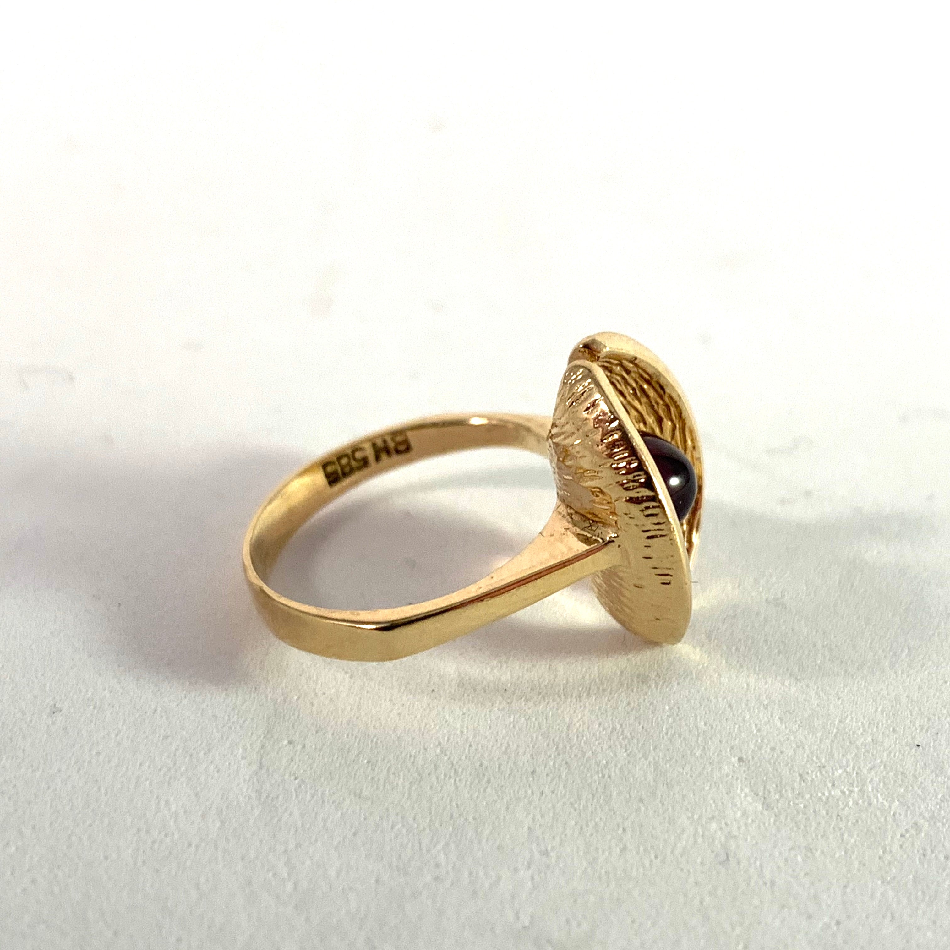 Bernhard Hertz, Copenhagen Denmark Mid Century 14k Gold Amethyst Ring ...