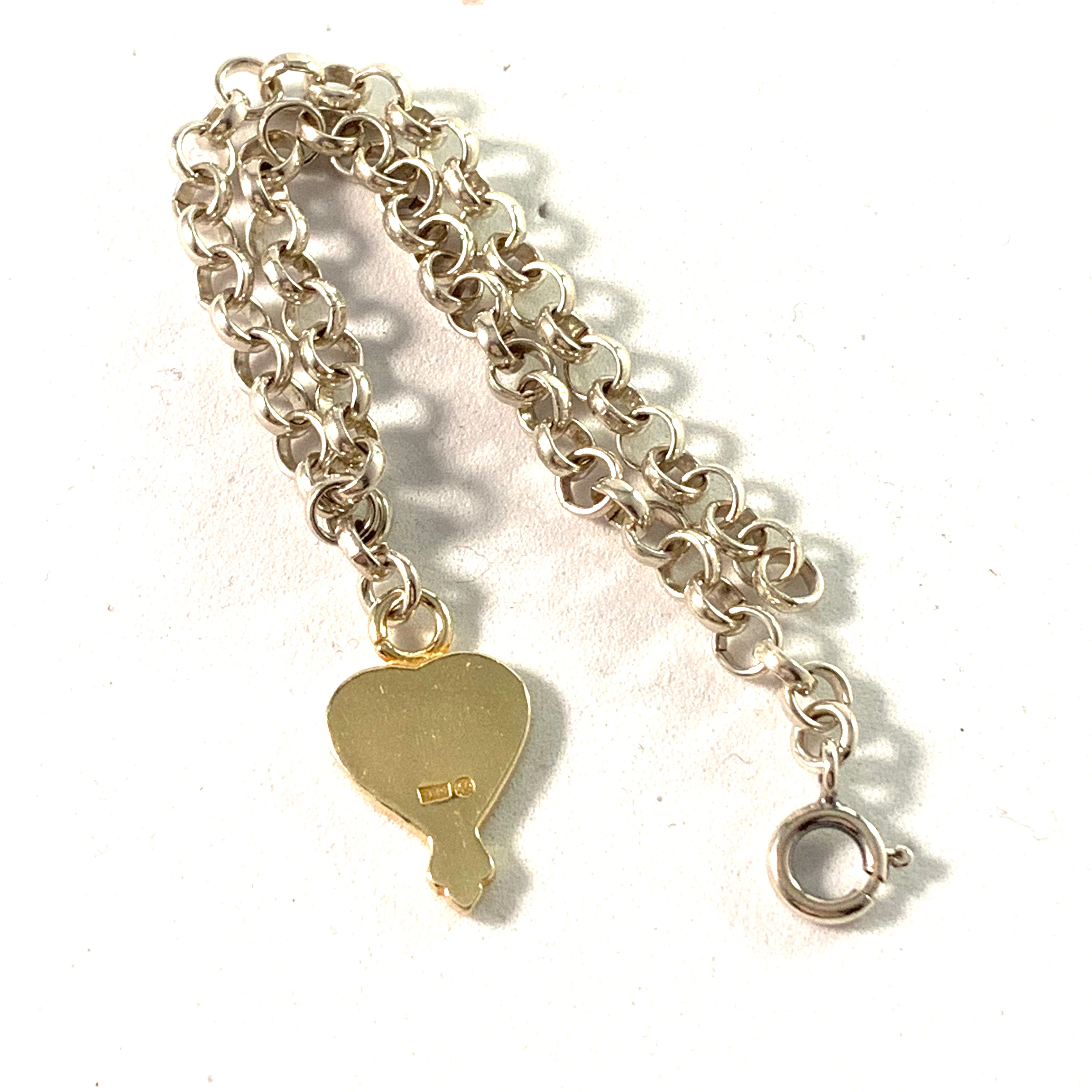 Kalevala Koru, Finland Vintage Sterling Heart Love Charm Bracelet. – T  Niklasson Gallery