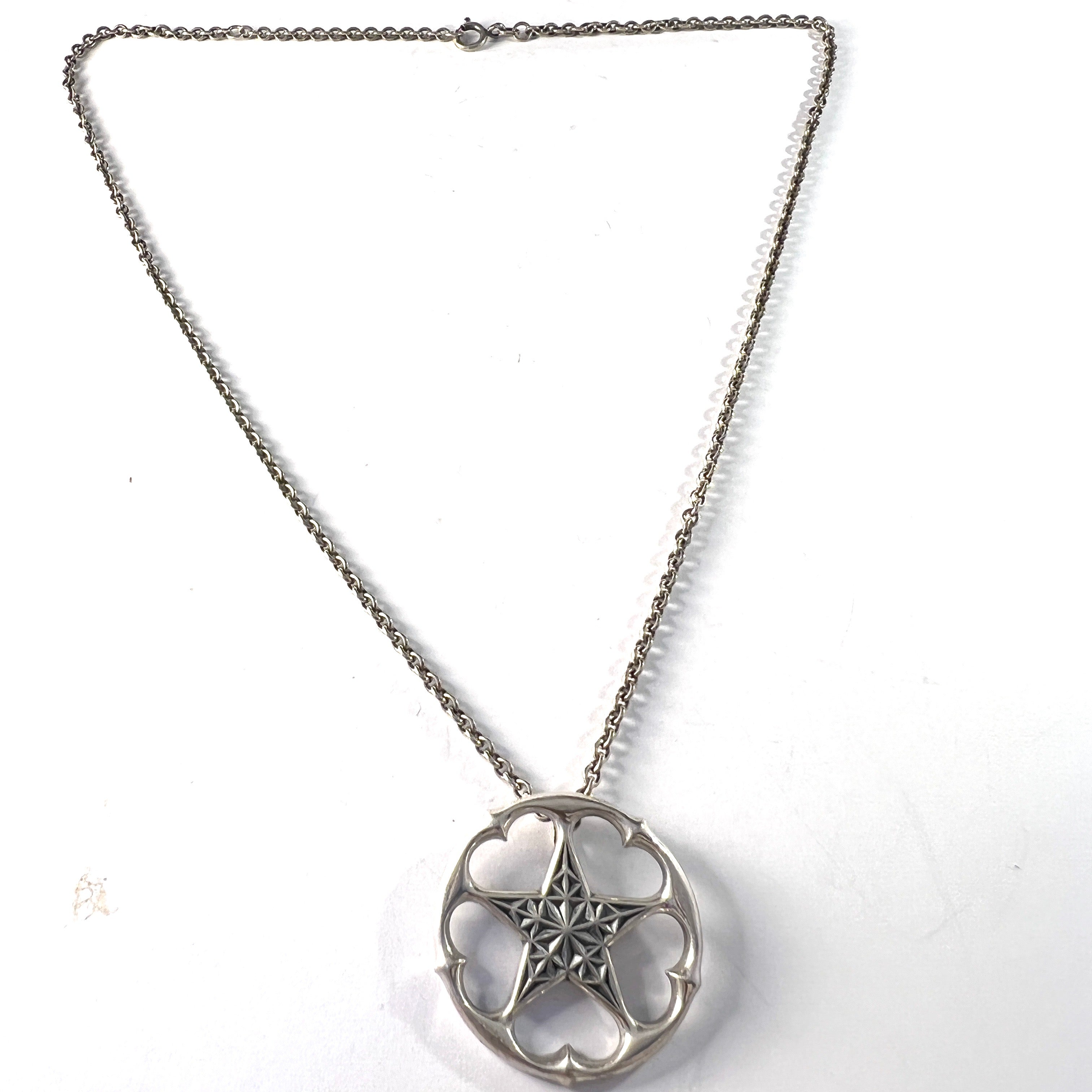 Kalevala Koru, Finland. Vintage Sterling Silver Northern Star Pendant – T  Niklasson Gallery