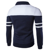 Men Casual Polyester Rib sleeve Standard Regular Zipper Jackets - Eli-ellas