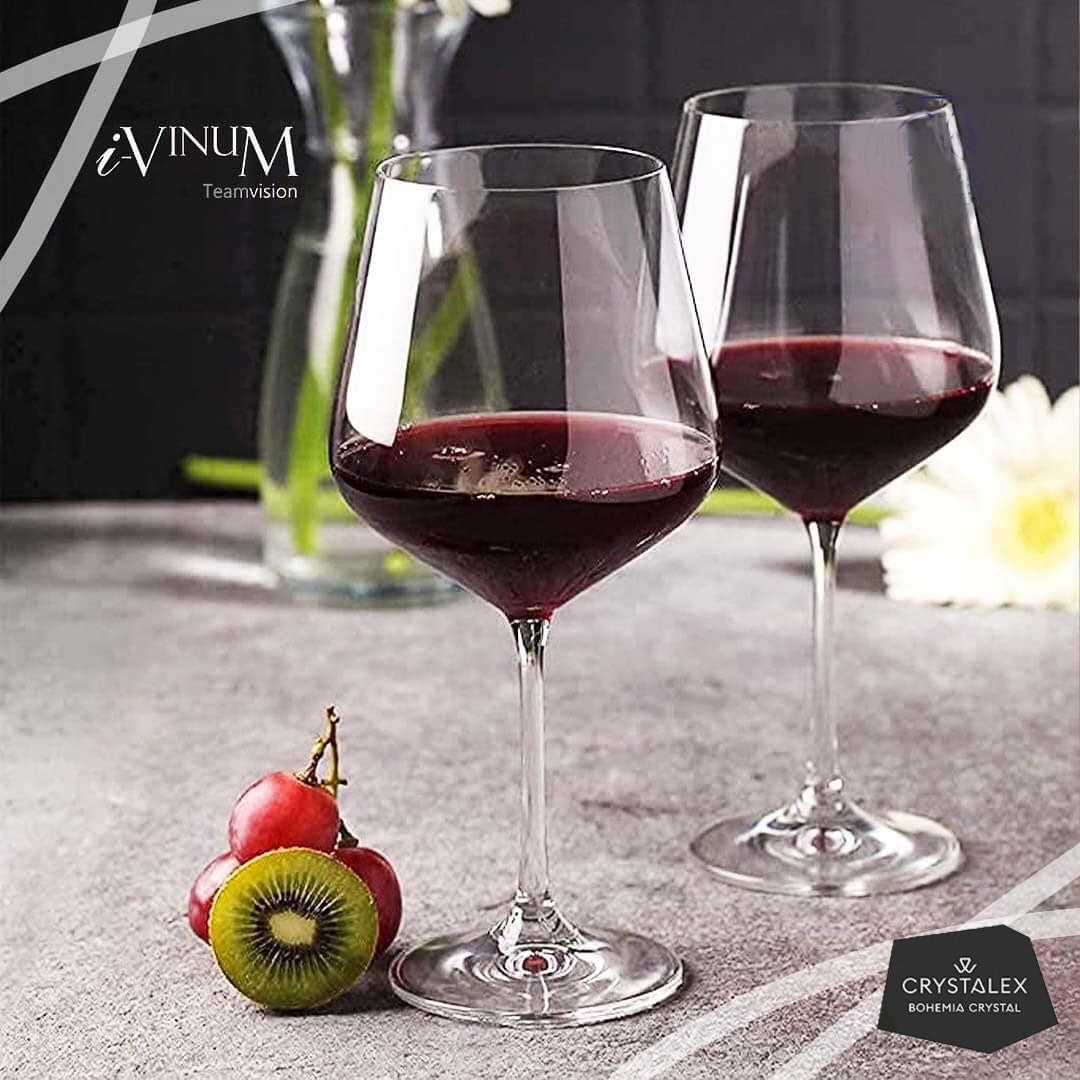 Copas Para Vino Cristal Bohemia Original Set X 6 Lara 350ml