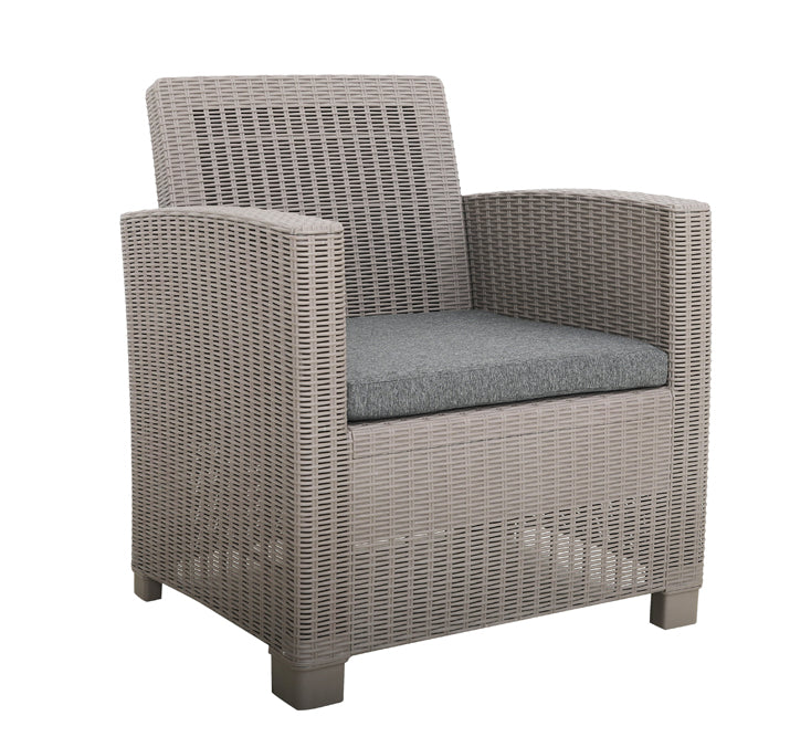 Faro 4 Piece Conversation Set - Grey Rattan Effect – Royalcraft Furniture