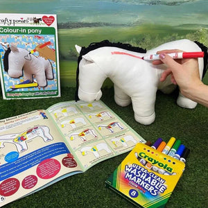 Vinyl Pony with Booklet & Markers - Crafty Ponies USA