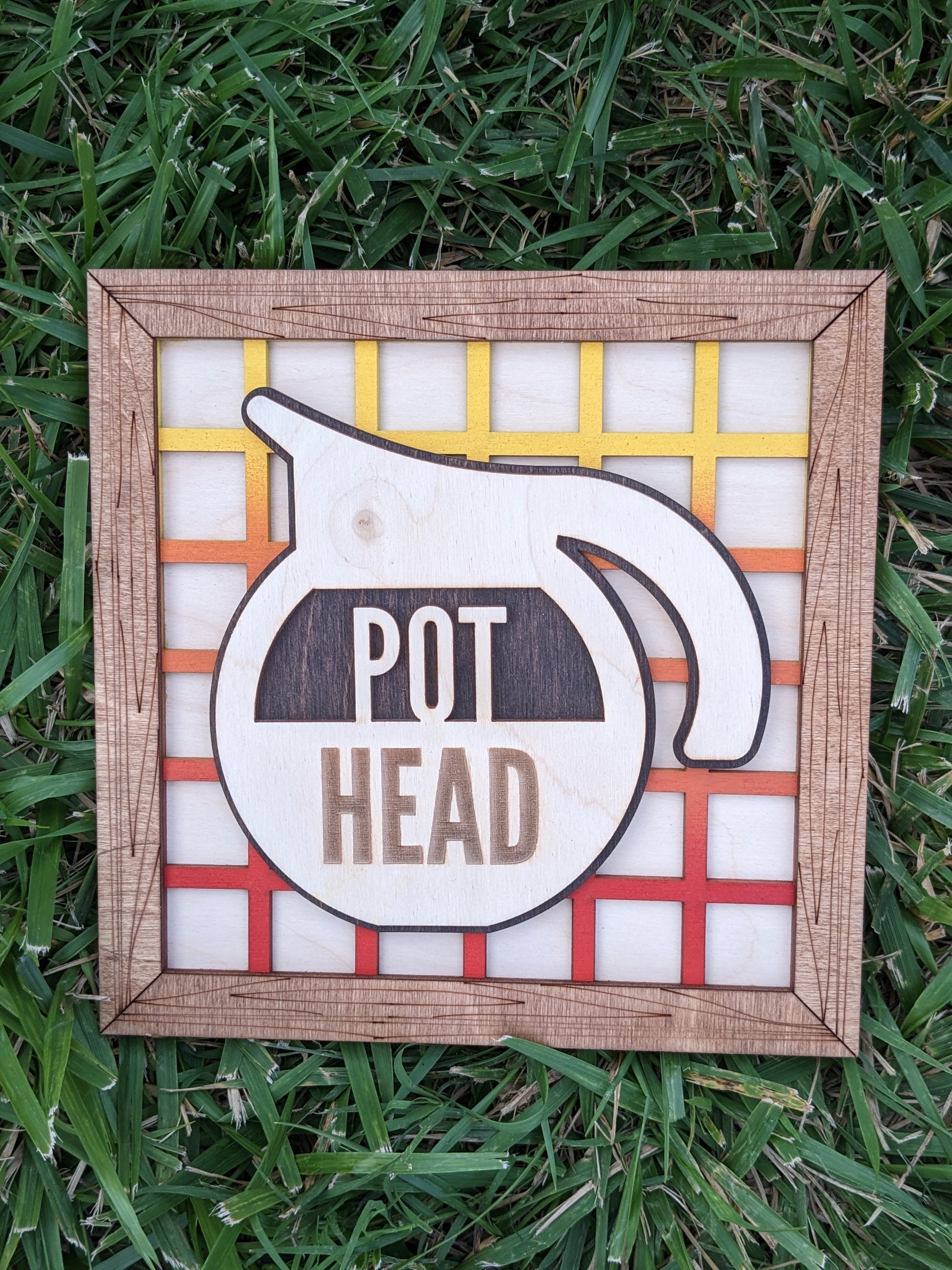 Pot Head Square Sign