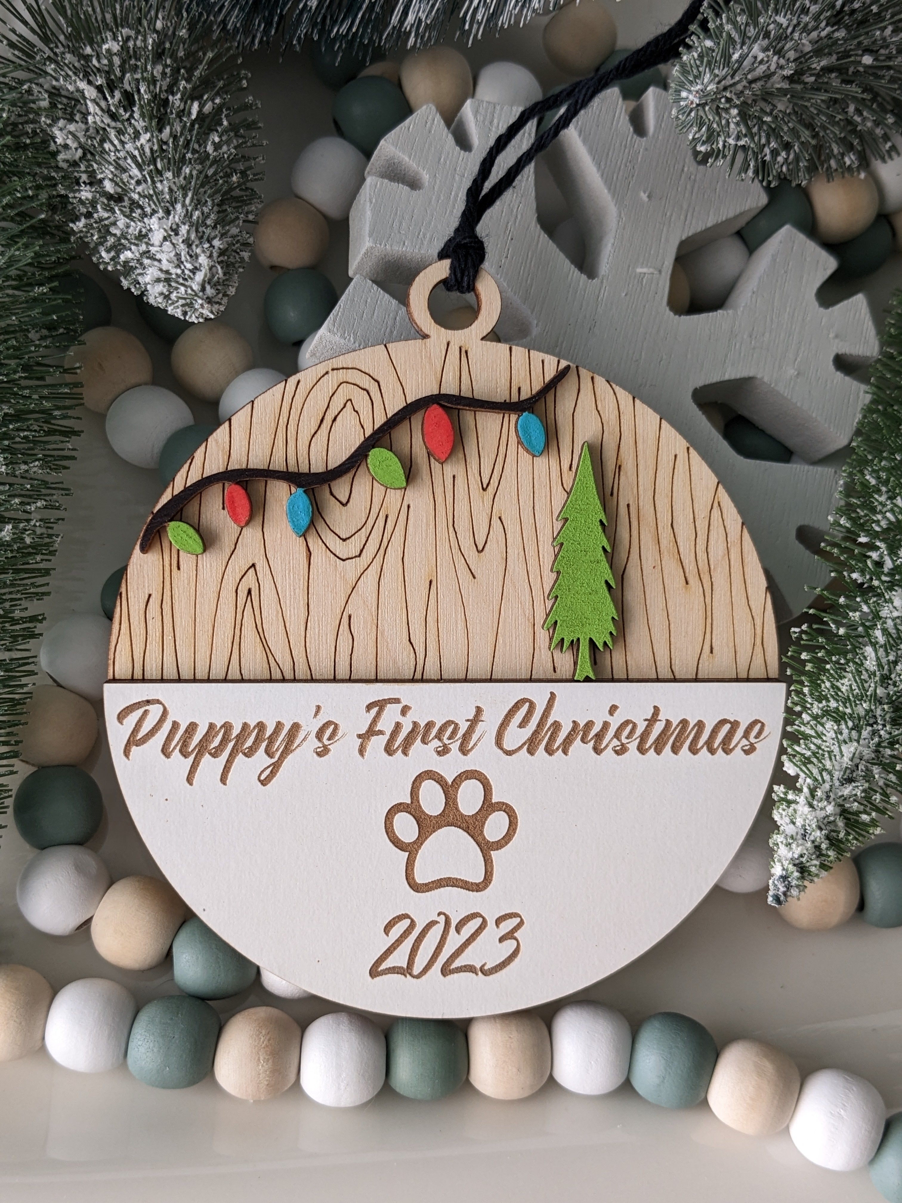 Puppy's First Christmas 2023 | First Christmas Ornament | Puppy's First Christmas Ornament 2023