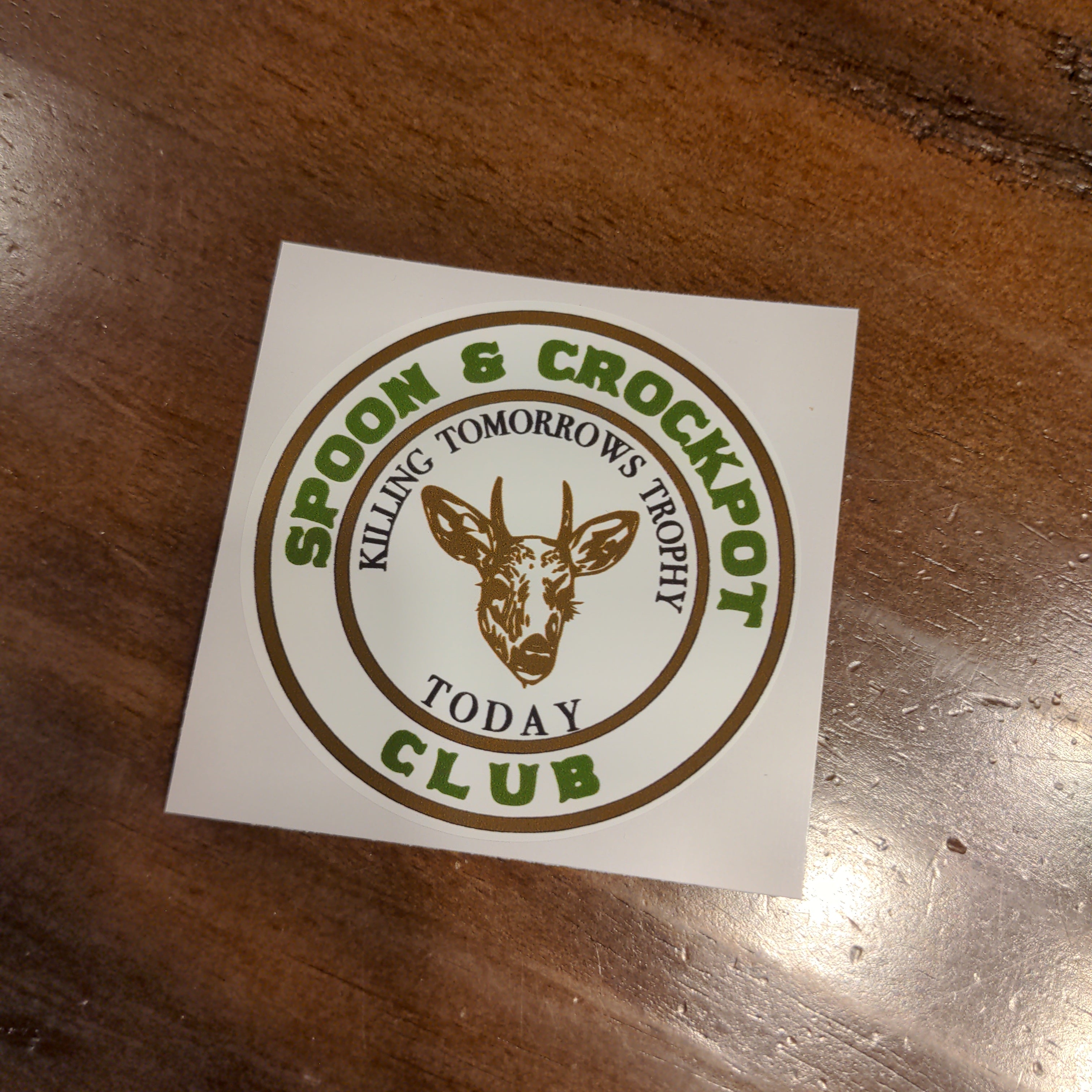 Spoon And Crockpot Club - Camping Hunter' Sticker