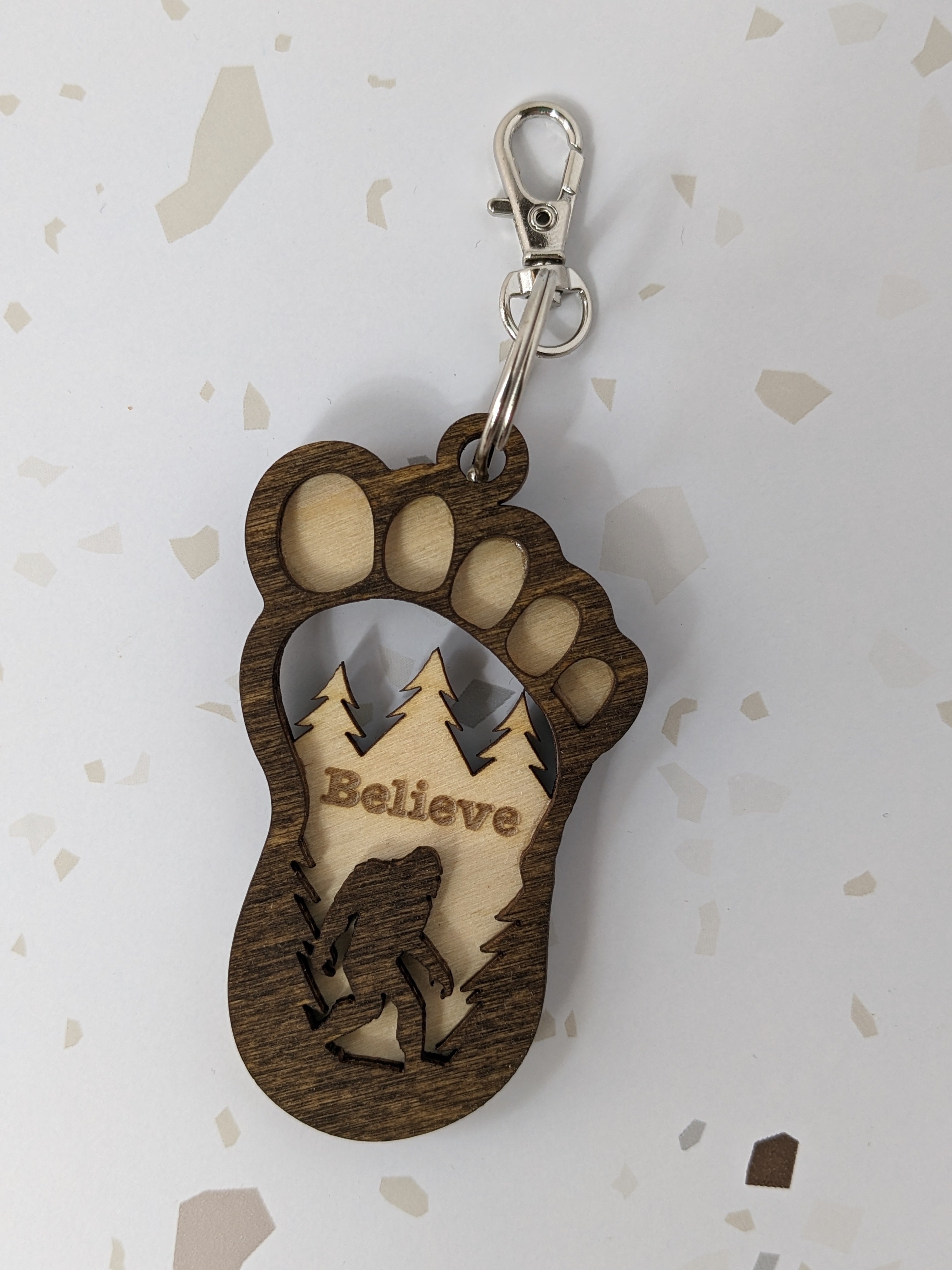 Bigfoot Keychain