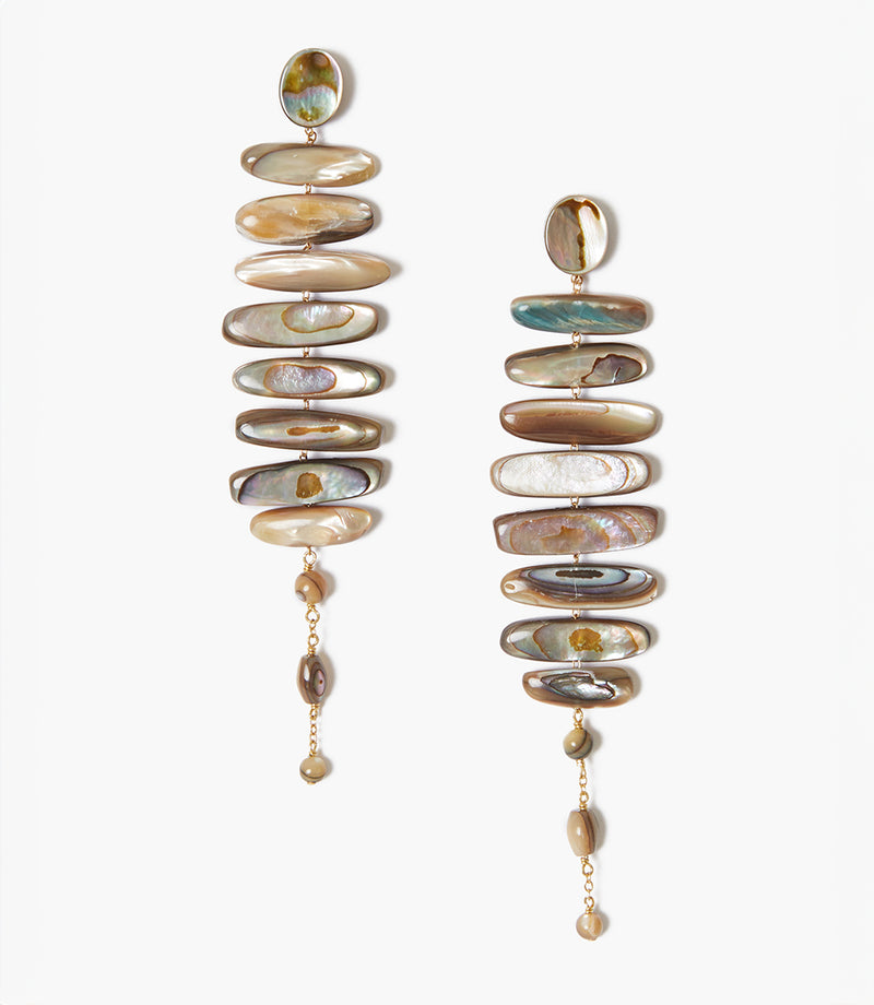 Abalone Chan Luu Abalone Stacked Earrings Karen Kane