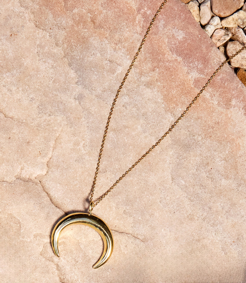 Crescent Moon Diamond Necklace – Five Star Jewelry Brokers