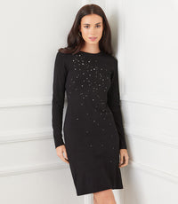 Black Sparkle Sheath Dress | Karen Kane