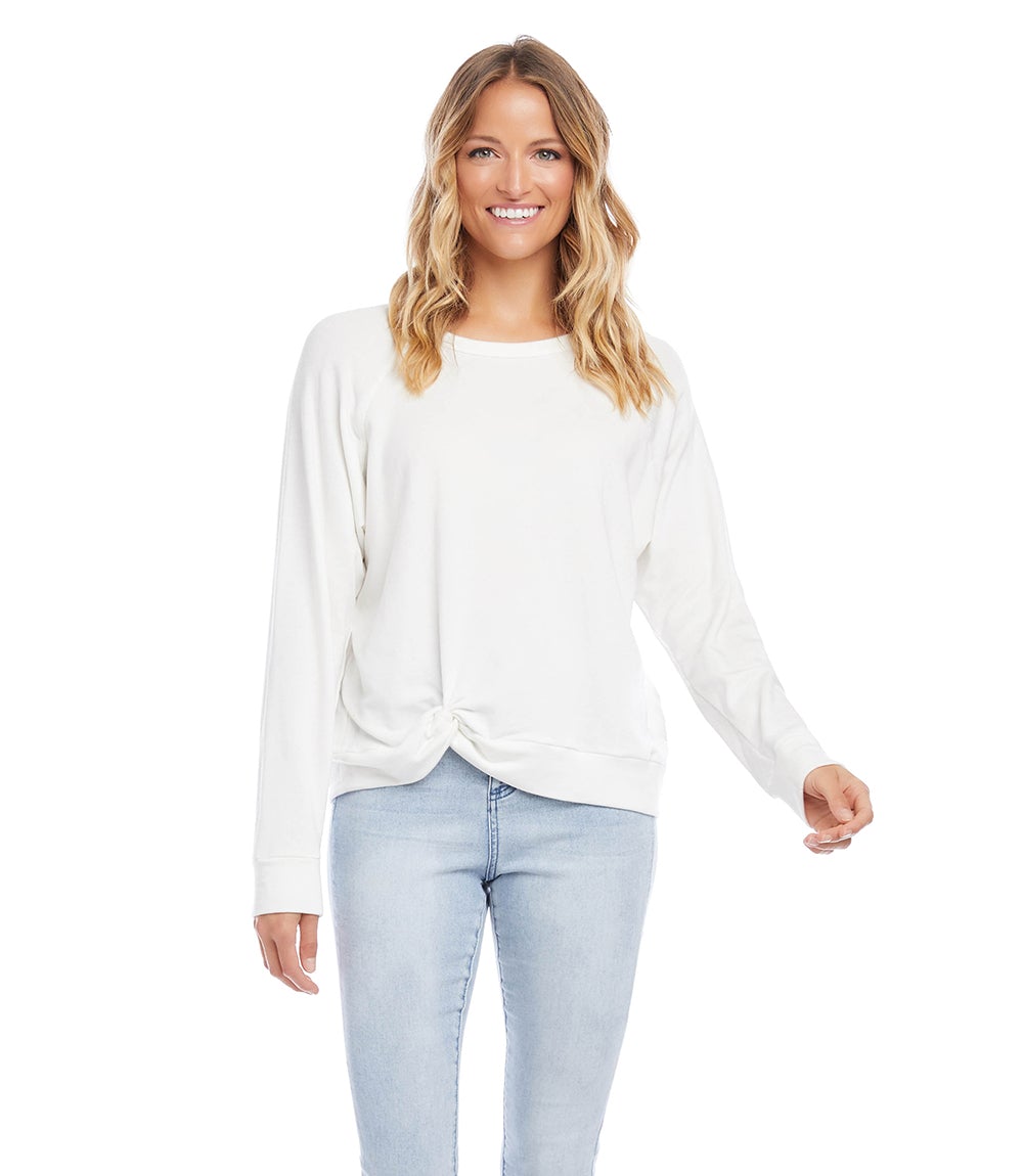  Karen Kane Women's Twist Hem Sweatshirt