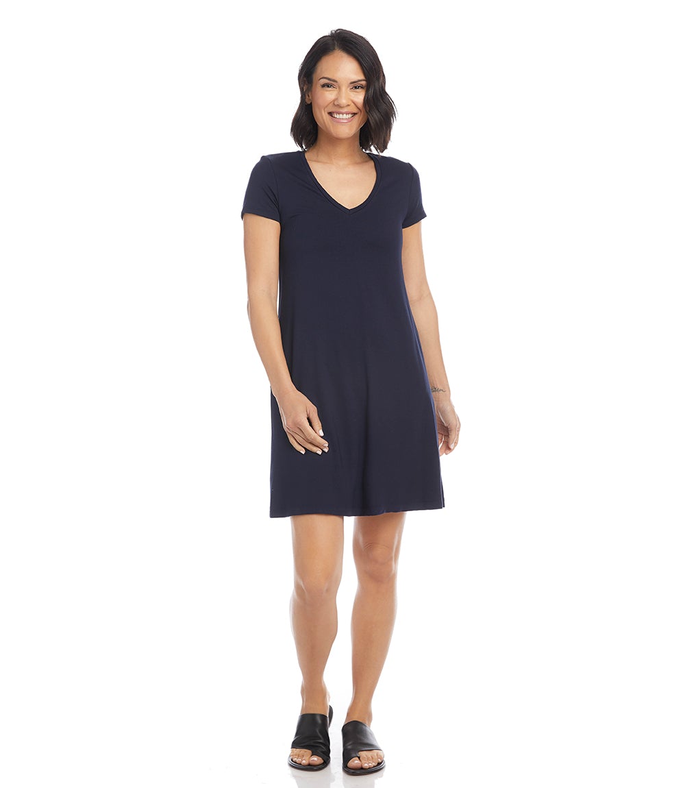 Quinn V Neck Pocket Dress