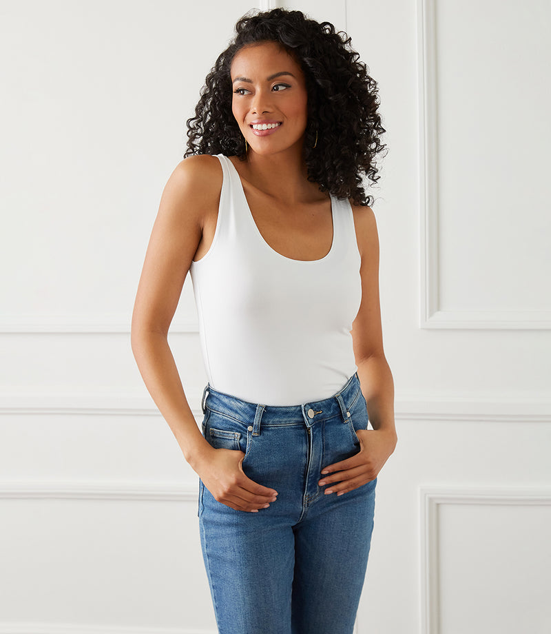 Sophia Scalloped Sleeveles Tank – LIZARD THICKET