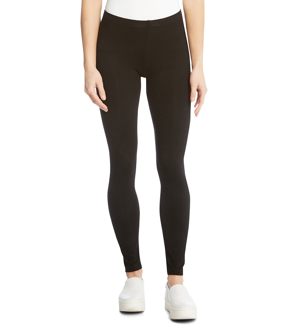 Black Wonder Knit Leggings | Karen Kane