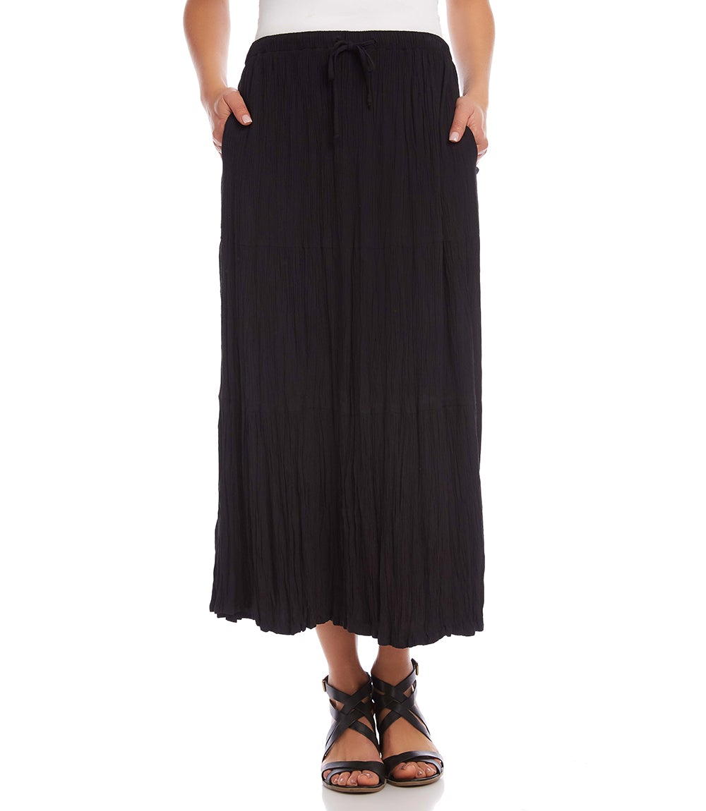 Tiered Midi Skirt