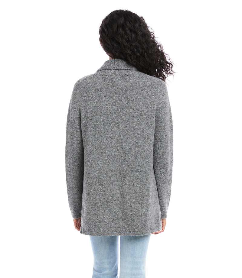 Dark Gray Cardigan | Karen Kane