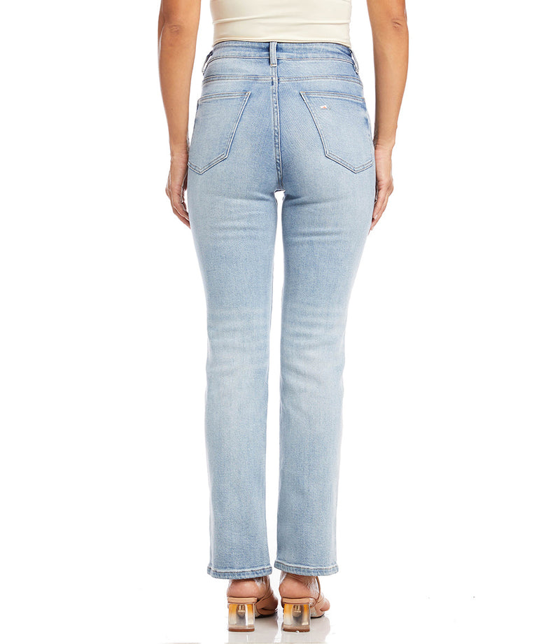 Karen Kane Denim Blue Jeans-Waist=30 Inseam=33, zipper fly, 99% cotton,  1% Spa