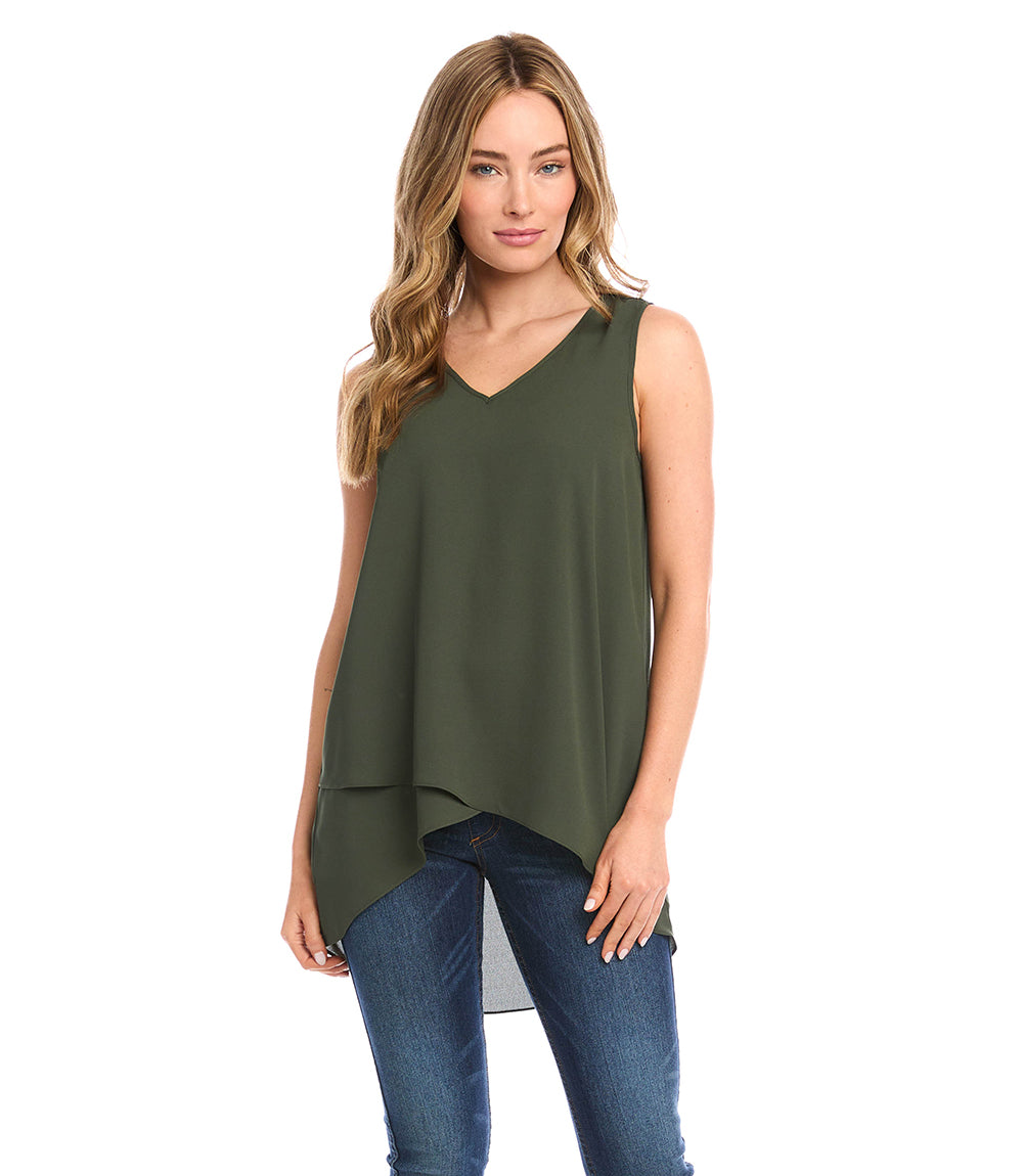  Karen Kane Women's Asymmetric Wrap Top