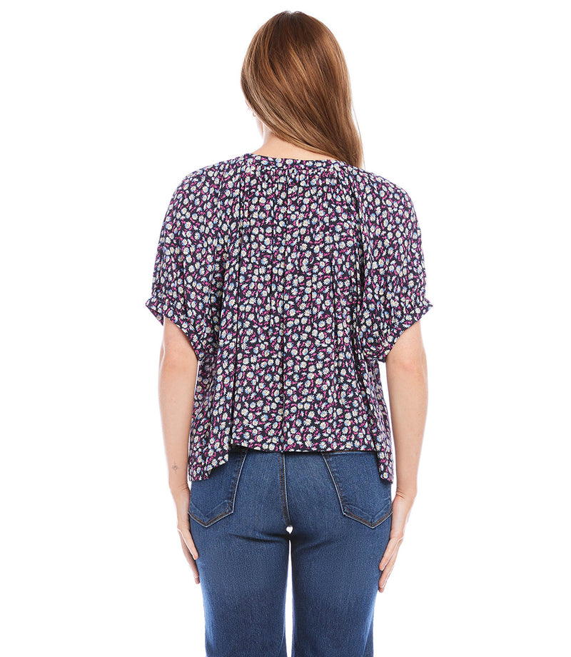 Daisy Short Sleeve Peasant Top | Karen Kane