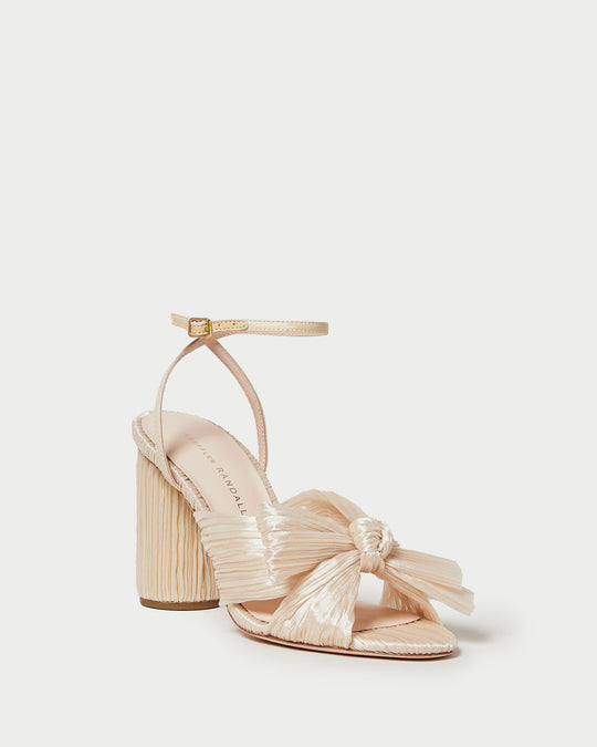 Loeffler Randall | Camellia Bow Heel Pearl | Heeled Sandals | Shoes