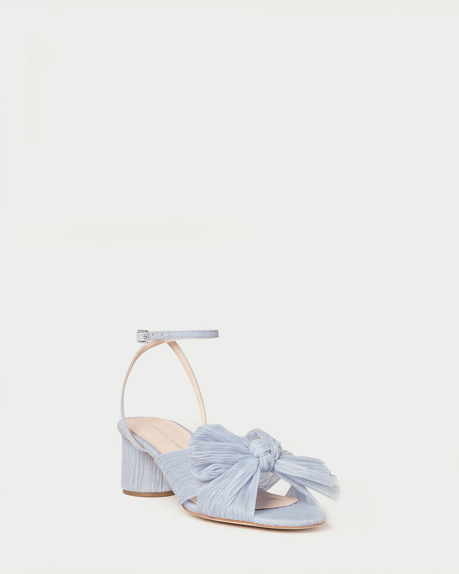 Loeffler Randall | Dahlia Blue Bow Low Heel| Heeled Sandals | footwear