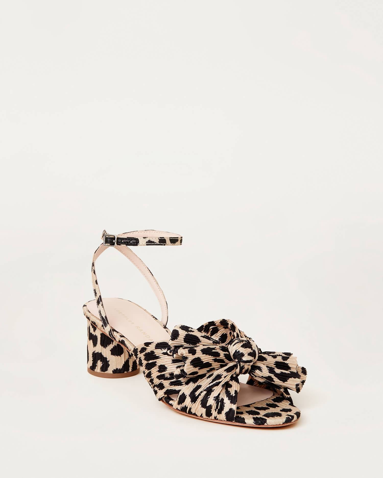 leopard mules with bow