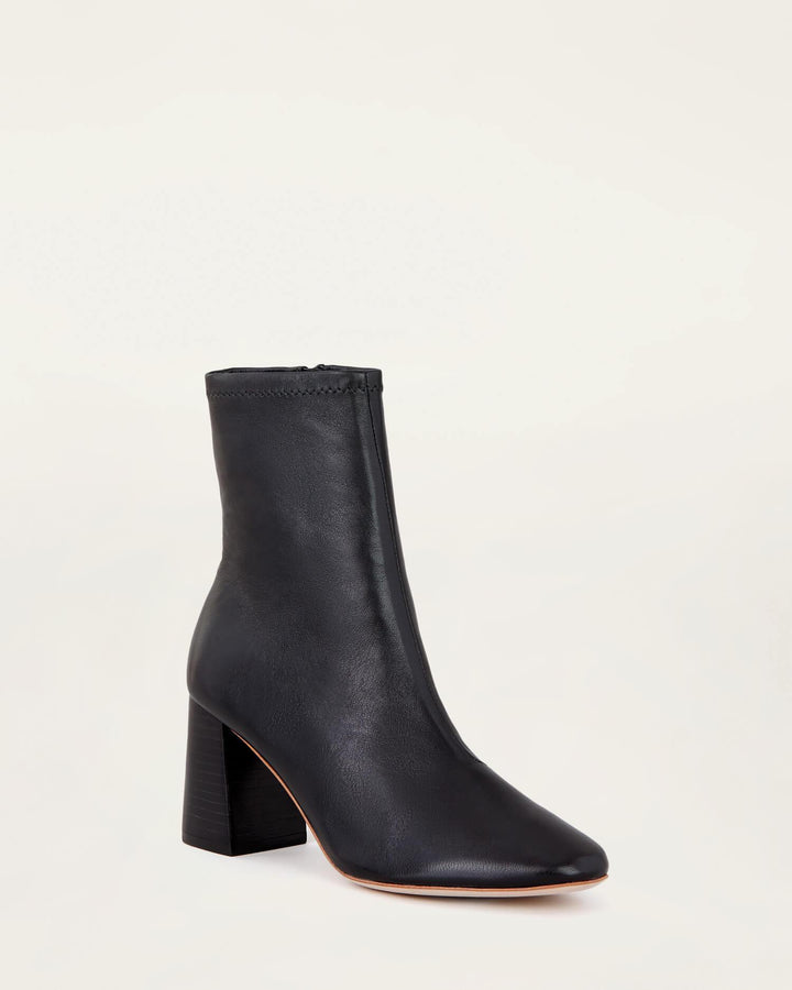 Loeffler Randall | Elise Cacao Stretch Bootie I Ankle Boots I Footwear