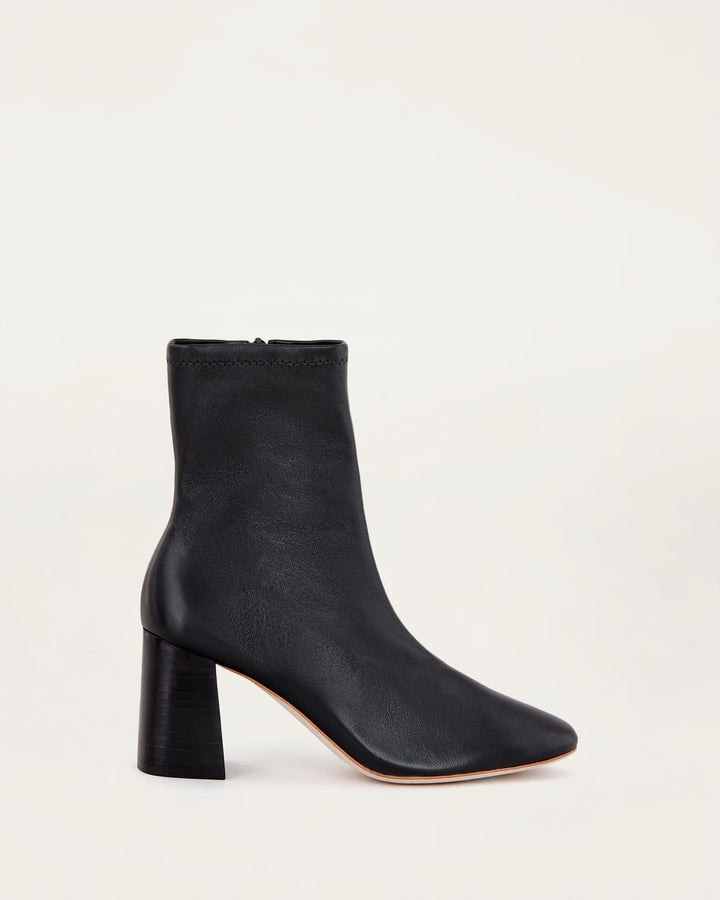Loeffler Randall | Elise Cacao Stretch Bootie I Ankle Boots I Footwear