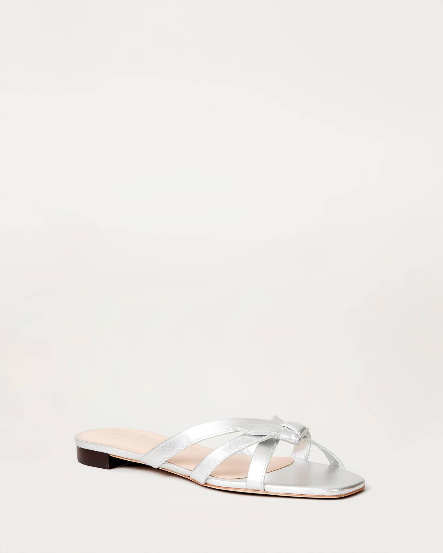 loeffler randall silver sandals