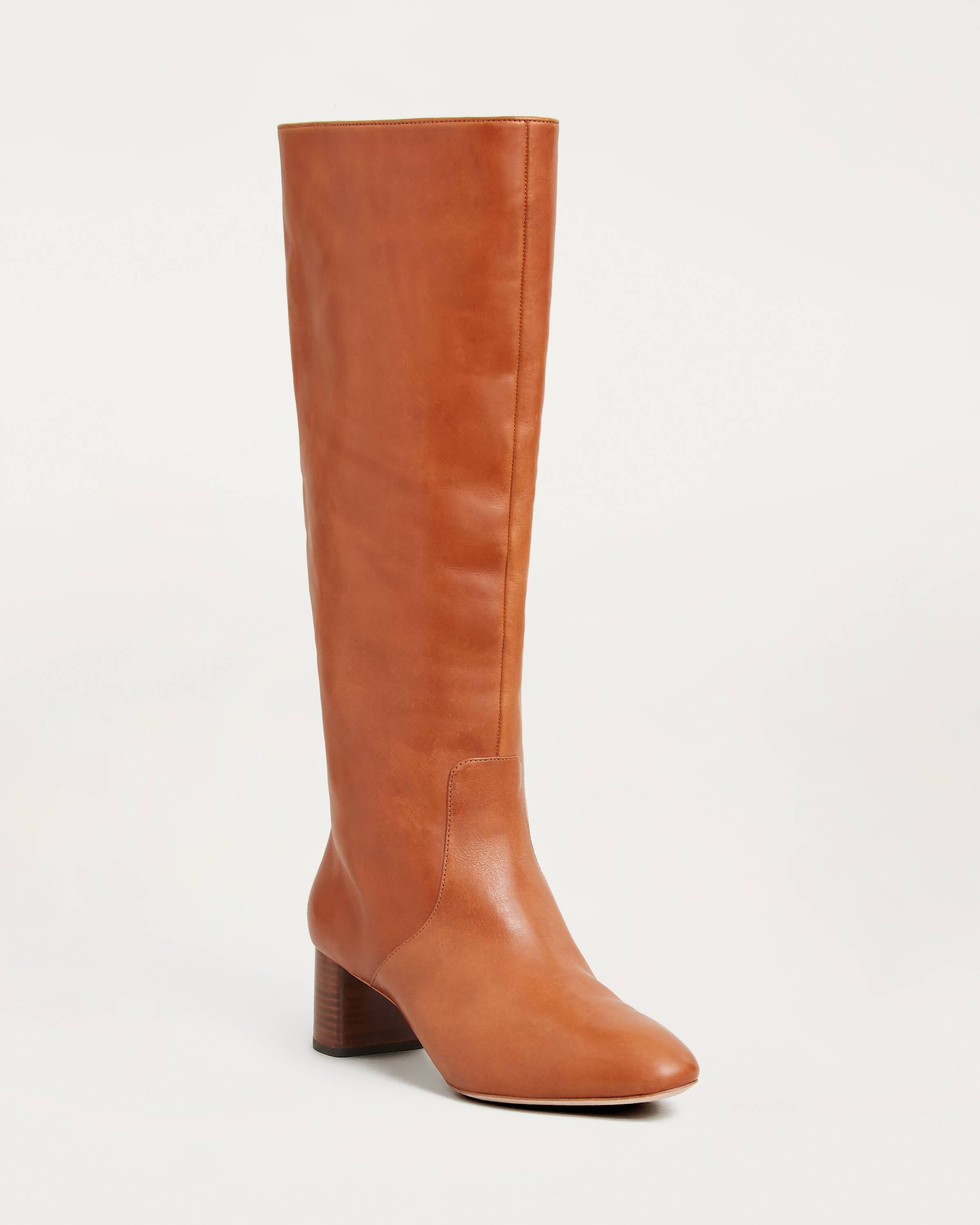 cognac color boots