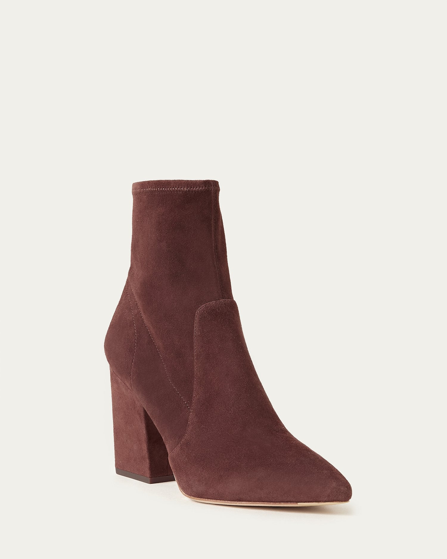 chocolate suede ankle boots