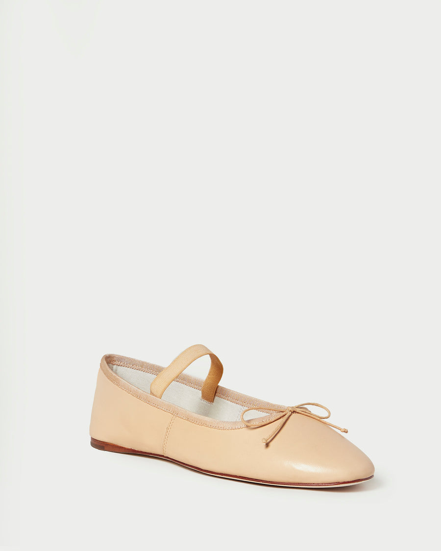 Loeffler Randall | Leonie Natural Ballet Flat I Flats and Mules I Footwear